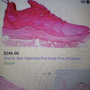 Nike Air Max Vapormax Plus Hyper Pink (Women's) [gently worn]